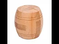 BARREL wooden puzzle solution-Assembled