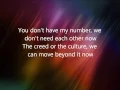 Foals - My Number Lyrics Video