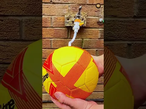 Why do athletes fill footballs with water 🤯