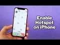 How to Enable Hotspot on iPhone iPhone 13