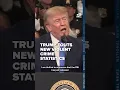 Trump touts new violent crime statistics during visit to New York police academy
