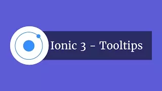 Ionic 3 - Tooltips Module