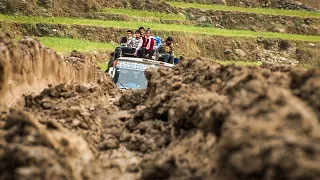 Nepal: Stuck in Muddy Cliffside Road | Deadliest Roads