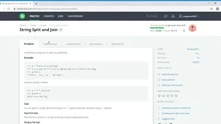 Hacker rank - String Split and Join solution