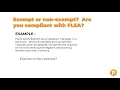 Exempt or Non Exempt Are You Compliant with FLSA