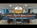 City of Crookston City Council Ways Means Committee Meeting March 16th 2026