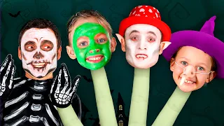 Finger Family Halloween Costumes with Wednesday + More Kids Songs