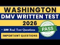 2026 Washington DOL Written Test WA Permit Practice Exam Driver s Test Washington Driver Guide