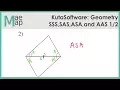 KutaSoftware Geometry - SSS SAS ASA And AAS Congruence Part 1