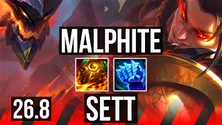MALPHITE vs SETT TOP EUW Master 26 8