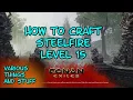 Conan Exiles How to Craft Steelfire Level 15