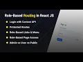Role Based Authentication and Authorization in React JS Role Based Access Control in React JS