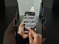 How to reshare a WhatsApp status.#whatsapp #whatsapptips