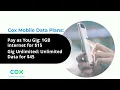 Cox Debuts the Cox Mobile with 4G 5G Service