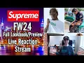 Supreme FW24 - Full Lookbook Live Reaction Stream