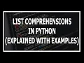 List Comprehension Dictionary Comprehension And Generator Comprehension Advanced Python in Hindi