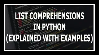 List Comprehension Dictionary Comprehension And Generator Comprehension Advanced Python in Hindi