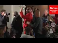 SHOCK MOMENT Man Taken Out Of Steve Bannon Press Briefing Asking When s The Next Insurrection