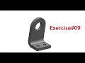 Solidworks tutorial for beginners Exercise 09 Sketch steel bracket