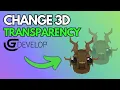 How to Change the Opacity of a 3D Object - In GDevelop