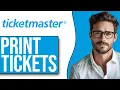 How To Print Tickets From Ticketmaster NEW UPDATE
