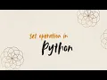Python Sets Explained Set Operations in Python Beginners to Pro