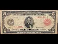Red Seal 5 Bill from 1914