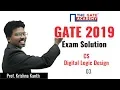 GATE 2019 Answer Key - Solution for Computer Science Engineering Digital Logic Design