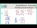 KutaSoftware Geometry - Dividing Square Roots Part 1