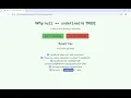JavaScript 26 Why null undefined Is TRUE