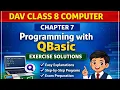 Class 8 Computer QBasic Chapter 7 Exercise DAV Board Programming with QBasic