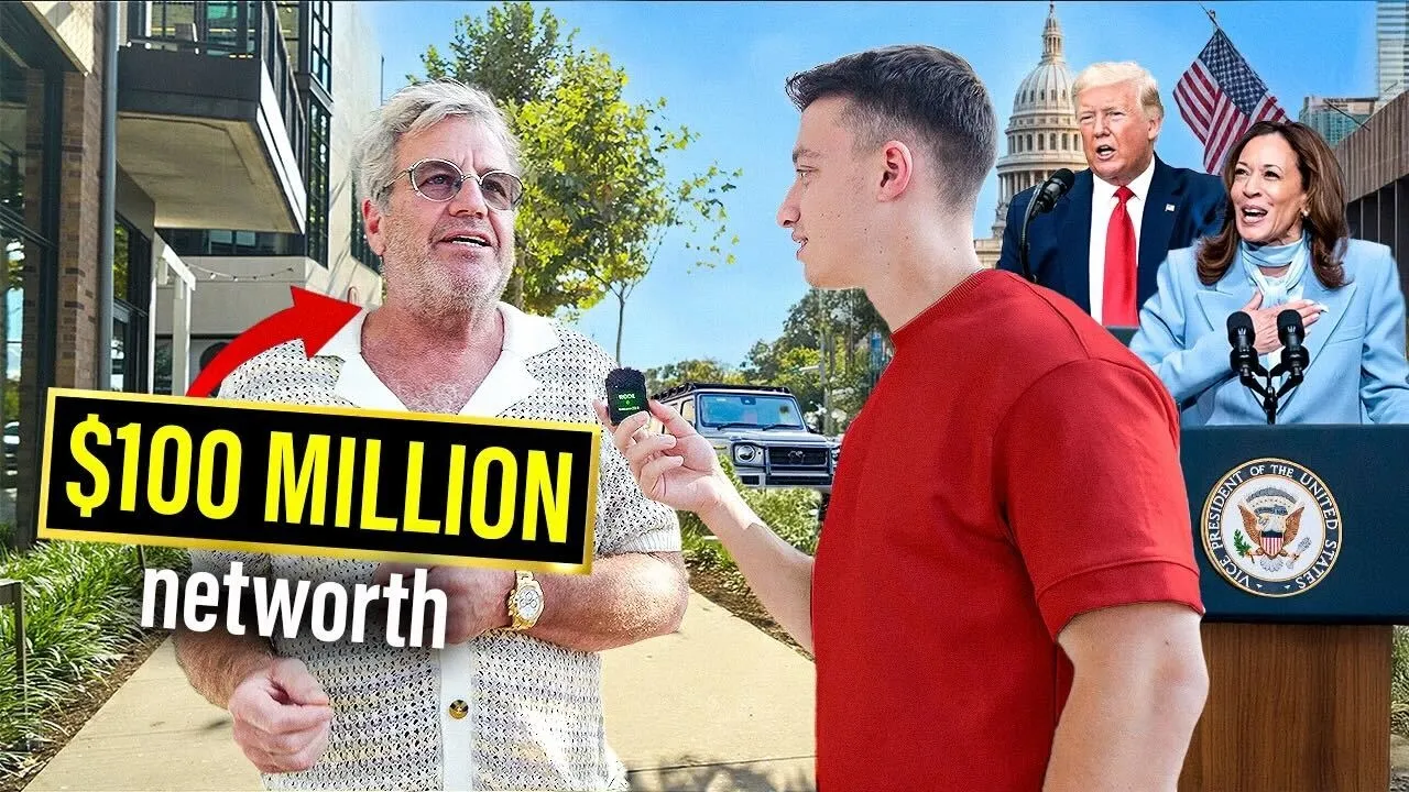 Outline Video Asking Millionaires Who They're Voting For President
