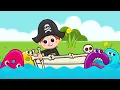 Row row row your boat with alphabet monsters - lullaby for kindergarten