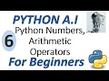 Machine Learning Tutorial Python 6 Python Number and Arithmetic Operators