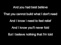 CHVRCHES -Leave A Trace  Lyrics