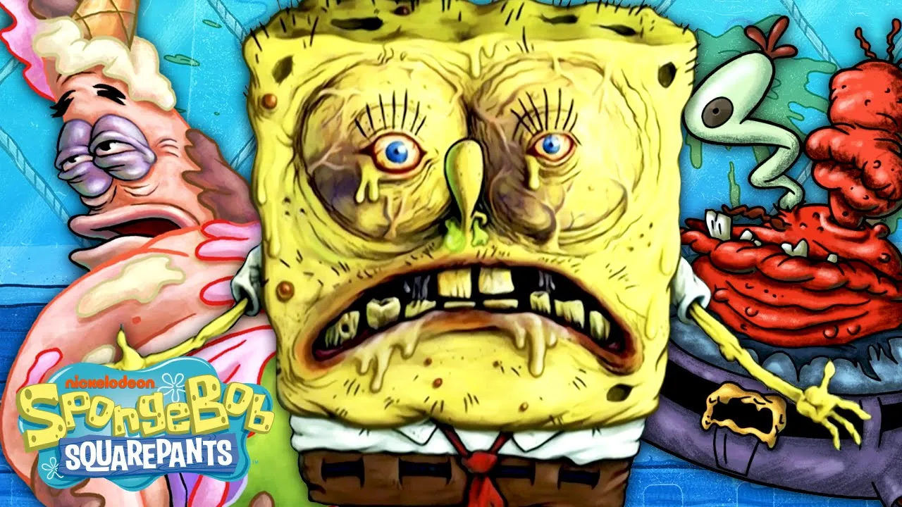 Every DISGUSTING Moment Ever on SpongeBob 🤢