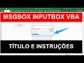 How to Use Excel VBA InputBox Add Text Title and Instructions