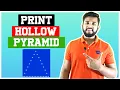 Hollow Pyramid in C How to print star pattern in C - 4