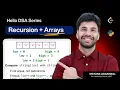 Recursion with Arrays Basics to Advanced Easiest Explanation DSA in Python