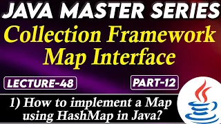 Java Collection Framework Map Interface Part-12 How to implement a Map using HashMap in Java
