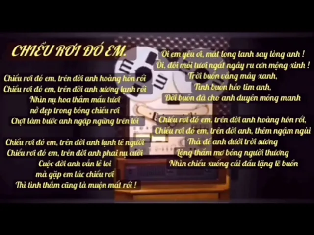 Chiều rơi đó em - Hoàng Trọng. 