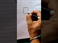 How to write letter B in bubbles style