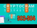 CRYPTOGRAM Word Logic Puzzles level 503 504