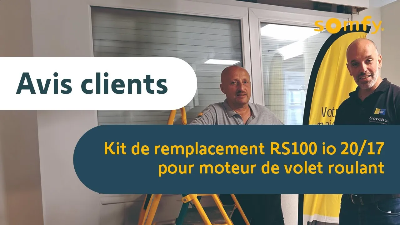 Remplacer un moteur de volet roulant (RS100 io)