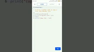 write a python code to copy a list into another list