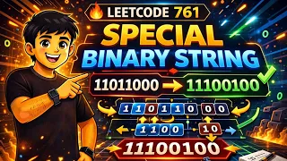 LeetCode 761 Special Binary String Hard Problem Explained O N Recursion Trick