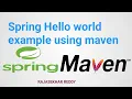 spring Hello world example using maven