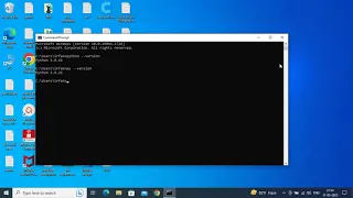 how to check python version in cmd