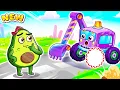 Excavator Lost Wheel Construction Vehicles Song Toddler Learn Vehicles by Yum Yum Kids Songs