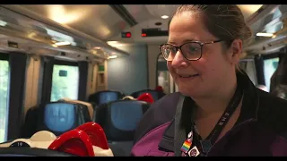 Using an E-Ticket on the train